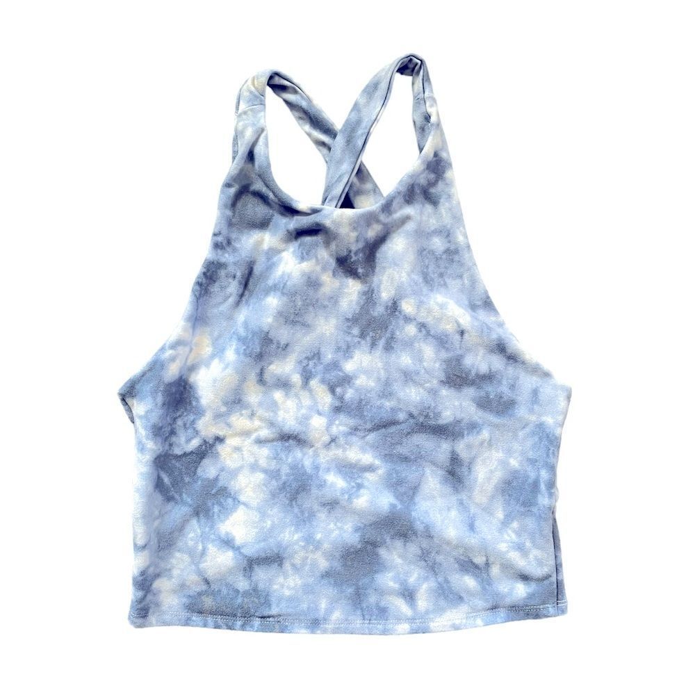 ABERCROMBIE & FITCH Blue White Tak Top Size Small